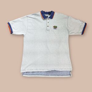 Vtg 90s Collegiate Classics Heavyweight Textured U Florida Gators Polo Shirt